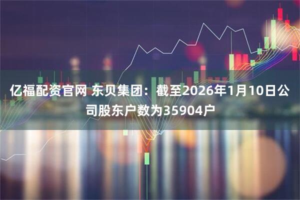 亿福配资官网 东贝集团：截至2026年1月10日公司股东户数为35904户